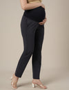 Maternity Pintuck Tapered Fit Pants-Grey
