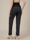 Maternity Pintuck Tapered Fit Pants-Grey