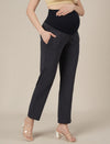 Grey Maternity Stretchy Straight Pants