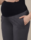 Grey Maternity Stretchy Wide Leg Pants
