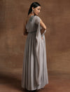 Grey One-Shoulder Maternity Gown