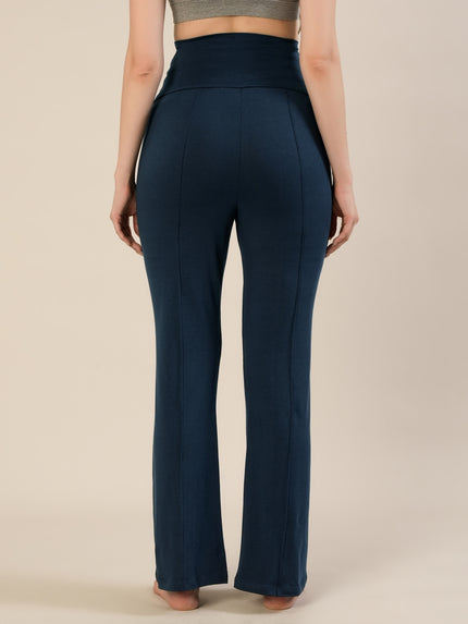 High-rise Bootcut Maternity Pants- Indigo Blue