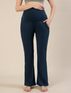 High-rise Bootcut Maternity Pants- Indigo Blue