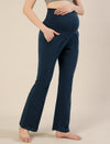 High-rise Bootcut Maternity Pants- Indigo Blue