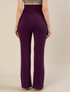 High-rise Bootcut Maternity Pants- Purple