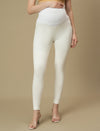 High-rise Maternity Jeggings- White