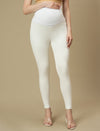 High-rise Maternity Jeggings- White