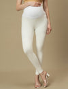 High-rise Maternity Jeggings- White