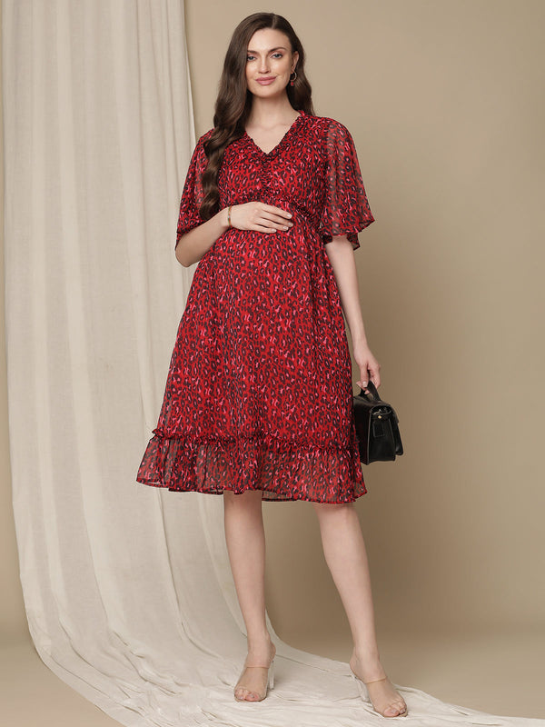 Knee Length Feeding Dress