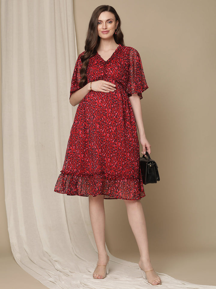 Knee Length Maternity Dress