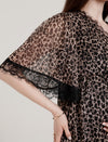 Leopard Print Maternity Midi Dress