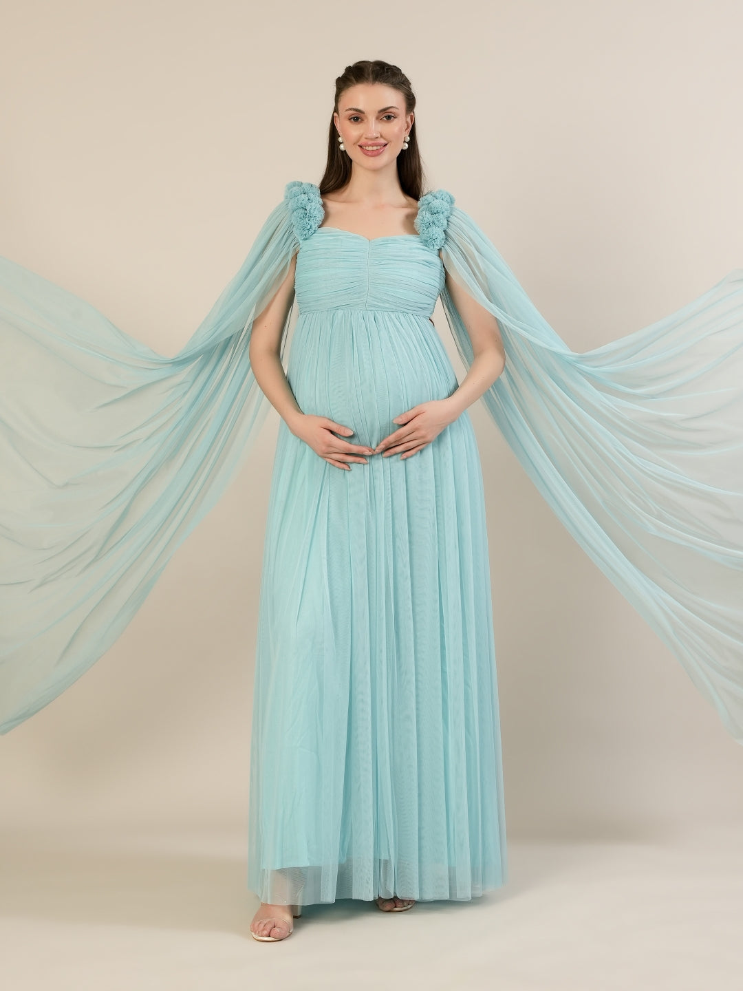 blue maternity dress for baby shower Dresses Formal Dress Royal Blue Maternity Gown for