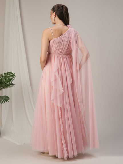 Buy Light Pink Ruffle Maternity Gown Buy Light Pink Ruffle Maternity Gown