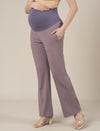 Lilac Maternity Pintuck Bootcut Pants