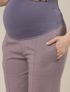 Lilac Maternity Pintuck Bootcut Pants
