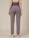 Maternity Pintuck Tapered Fit Pants-Lilac