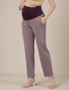 Lilac Maternity Stretchy Straight Pants