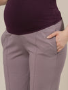 Lilac Maternity Stretchy Straight Pants