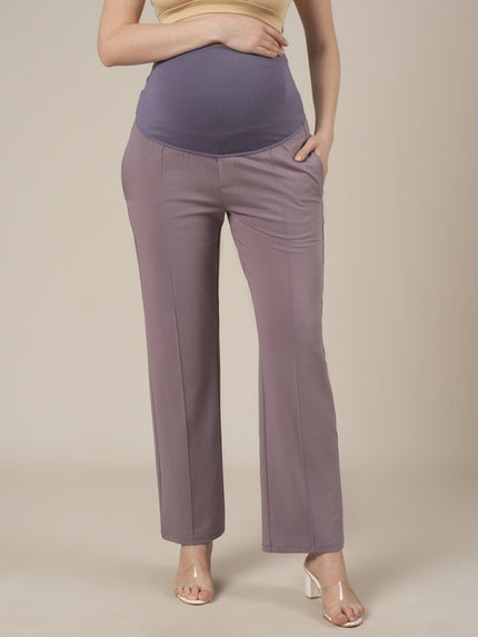 Lilac Maternity Stretchy Wide Leg Pants