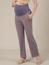 Lilac Maternity Stretchy Wide Leg Pants