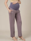 Lilac Maternity Stretchy Wide Leg Pants