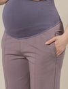 Lilac Maternity Stretchy Wide Leg Pants