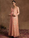 Lurex Maternity Anarkali with Embellished Jacket