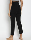 Maternity French Terry Ankle Pants- Black