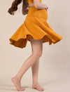 Maternity Knee-length Flared Skorts with Adjustable Drawstring - Casablanca