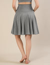 Maternity Over-Belly Flared Skort with Inner Shorts - Grey