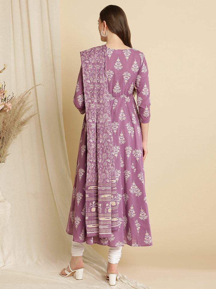 Maternity Anarkali Kurta with Dupatta