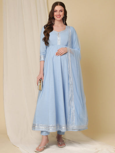 Maternity Anarkali Suit Set