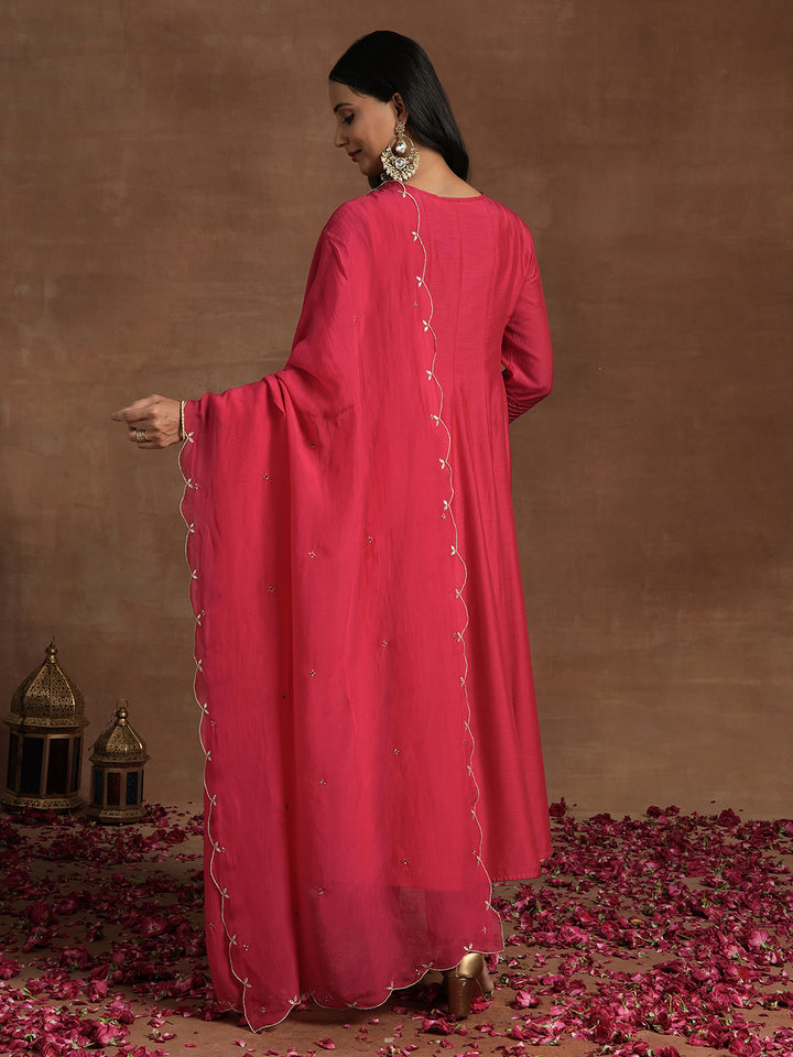 Maternity Anarkali with Embroidered Yoke & Dupatta