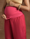 Maternity Anarkali with Embroidered Yoke & Dupatta