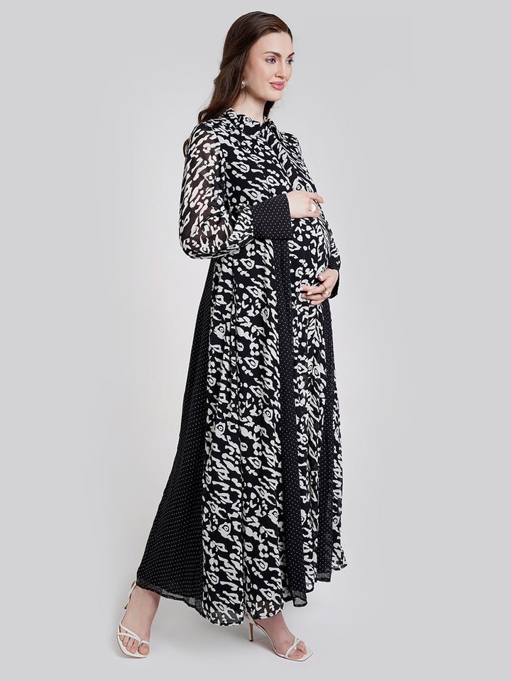 Animal Print Maternity Dress