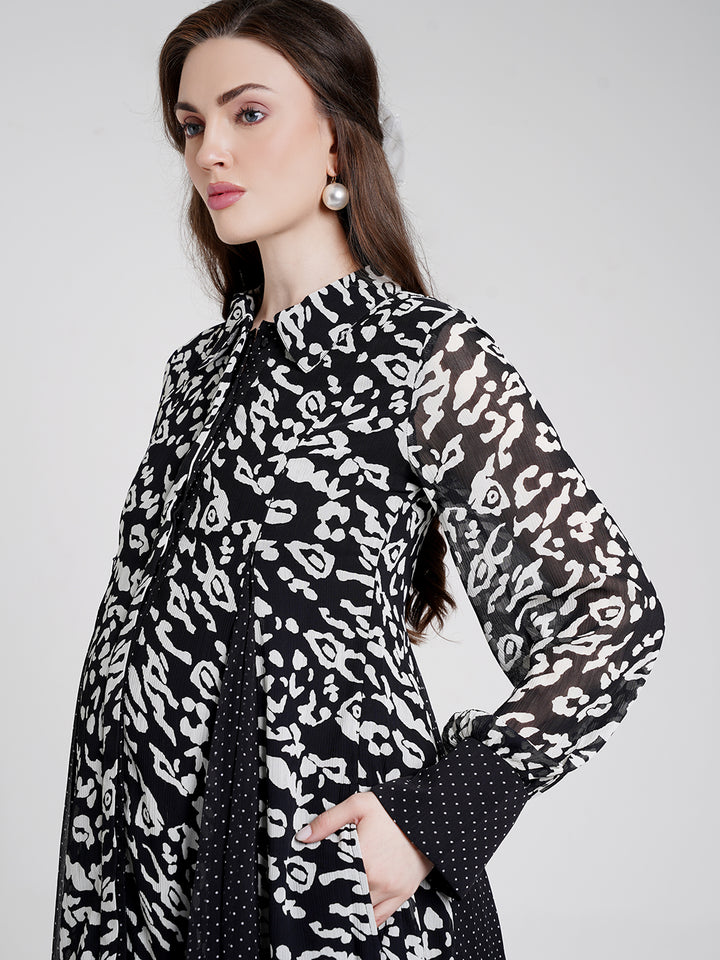 Animal Print Maternity Dress