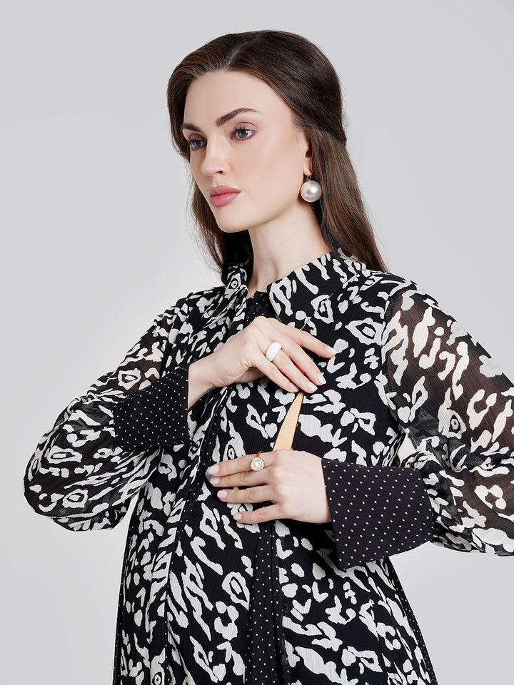 Animal Print Maternity Dress