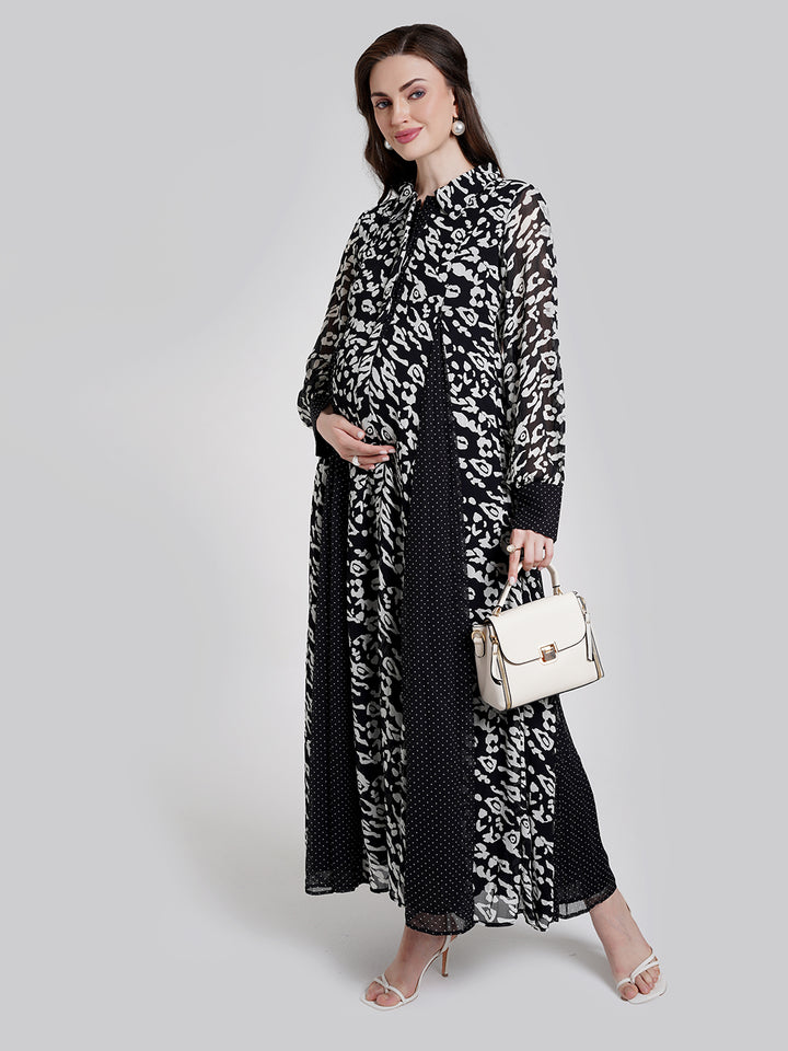 Animal Print Maternity Dress