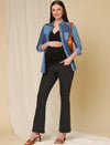 Maternity Bootcut Jeans- Charcoal Grey
