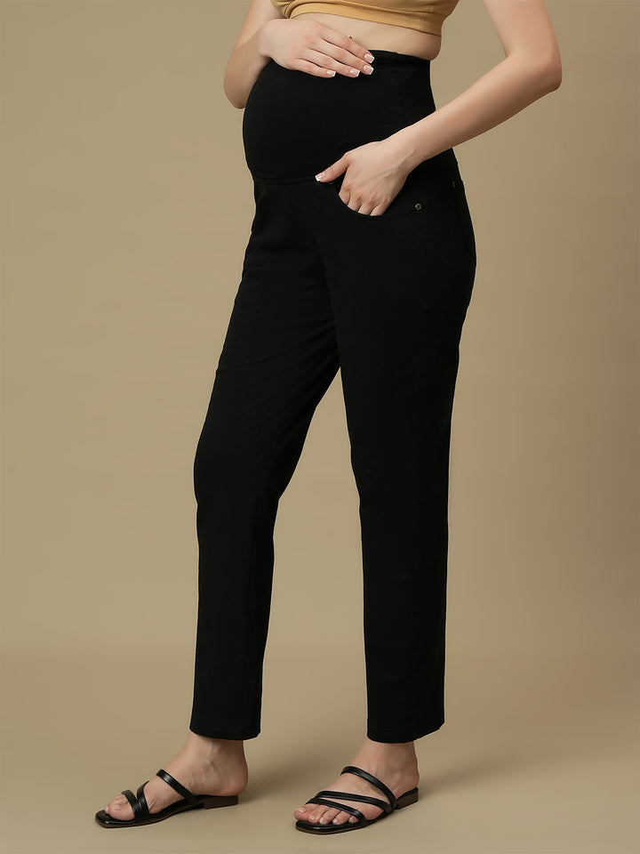 Maternity Black Straight Leg Jeans