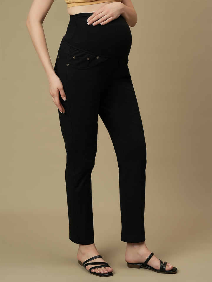 Maternity Black Straight Leg Jeans