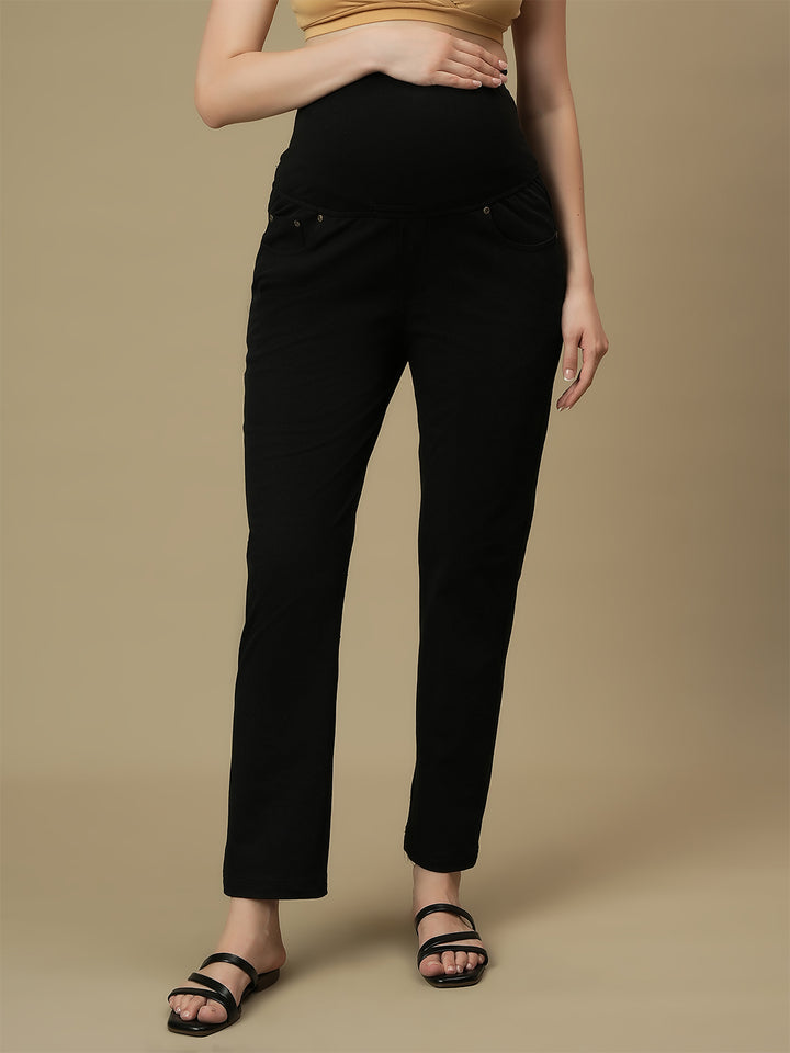 Maternity Black Straight Leg Jeans