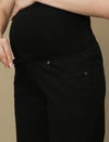 Maternity Black Wide-leg Jeans