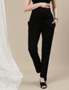 Black Maternity Work Pants