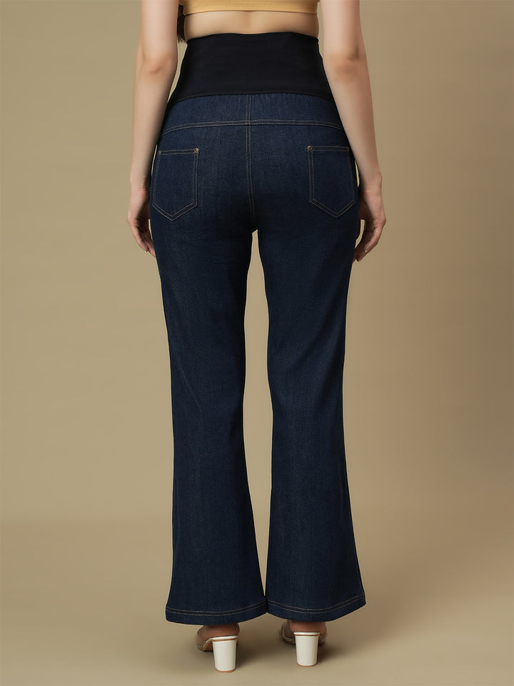 Maternity Blue Bootcut Jeans