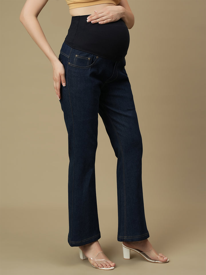 Maternity Blue Bootcut Jeans