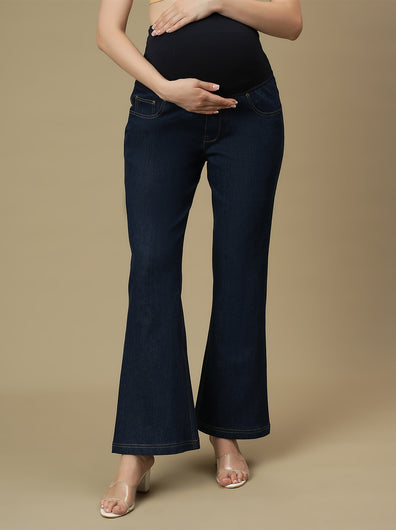 Maternity Blue Bootcut Jeans