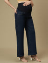 Maternity Blue Flare Bell Bottom Jeans