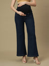 Maternity Blue Flare Bell Bottom Jeans