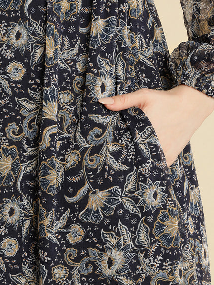 Maternity Blue Maxi Dress